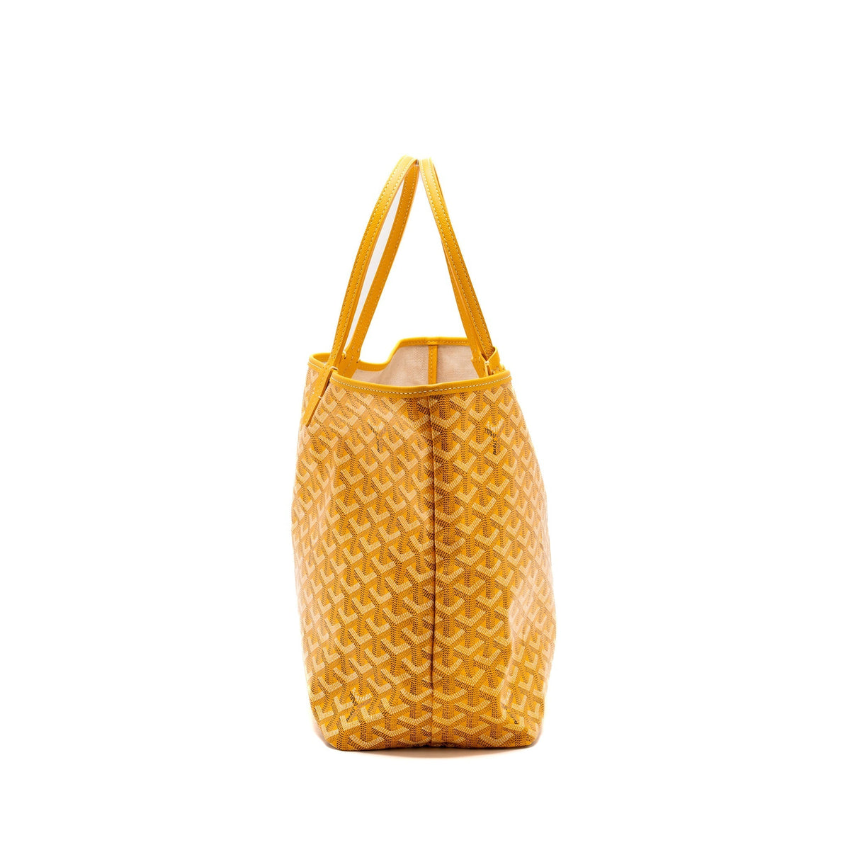 Goyard Saint Louis PM Tote Bag – Yellow Goyardine Canvas, Silver Hardware