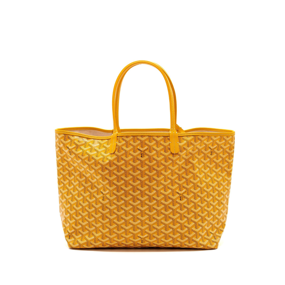 Goyard Saint Louis PM Tote Bag – Yellow Goyardine Canvas, Silver Hardware
