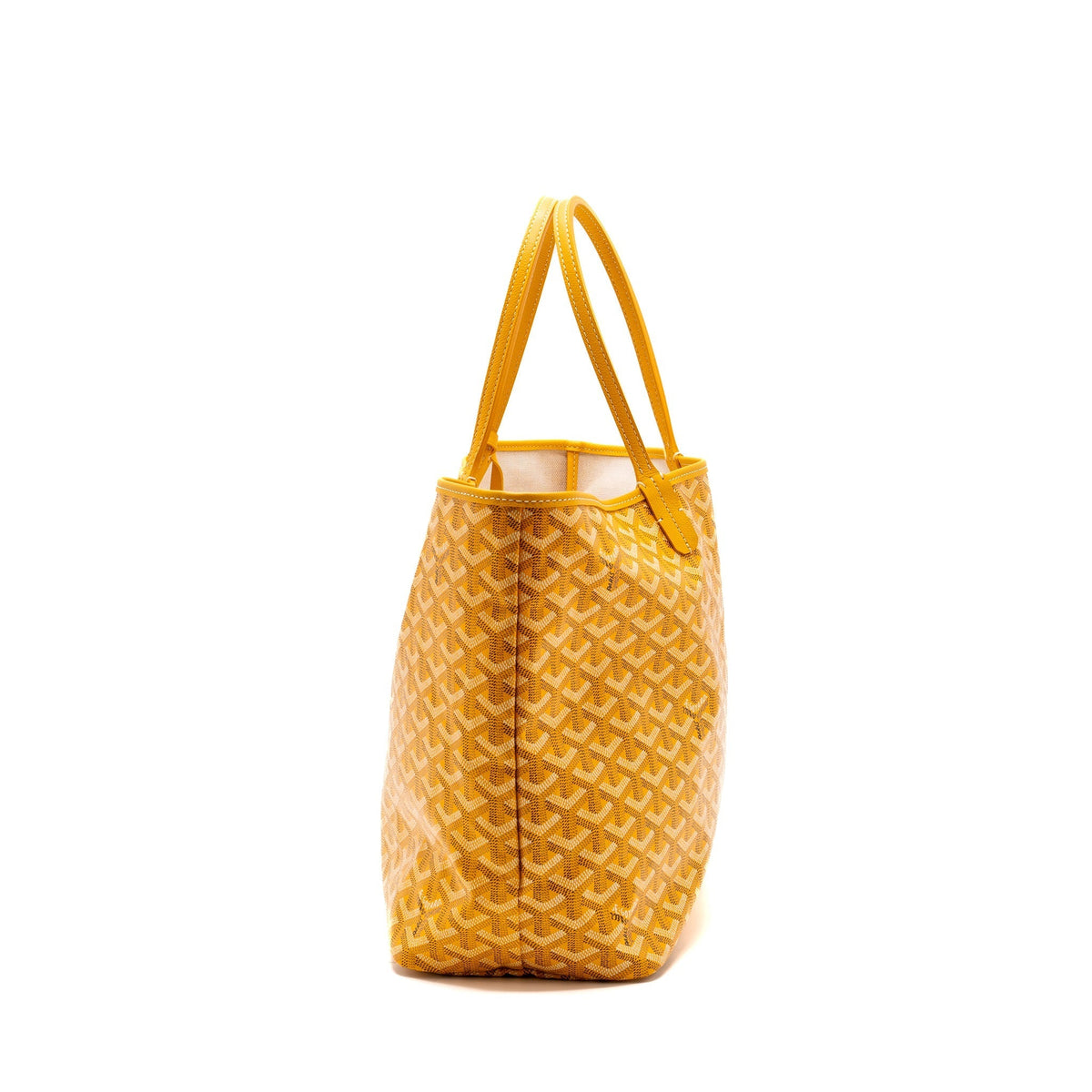 Goyard Saint Louis PM Tote Bag – Yellow Goyardine Canvas, Silver Hardware