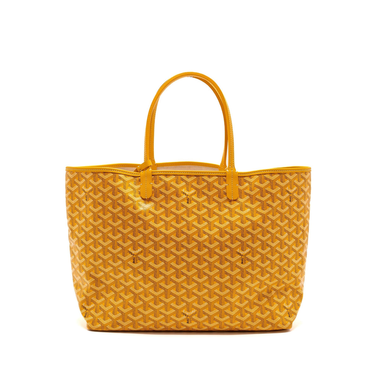 Goyard Saint Louis PM Tote Bag – Yellow Goyardine Canvas, Silver Hardware