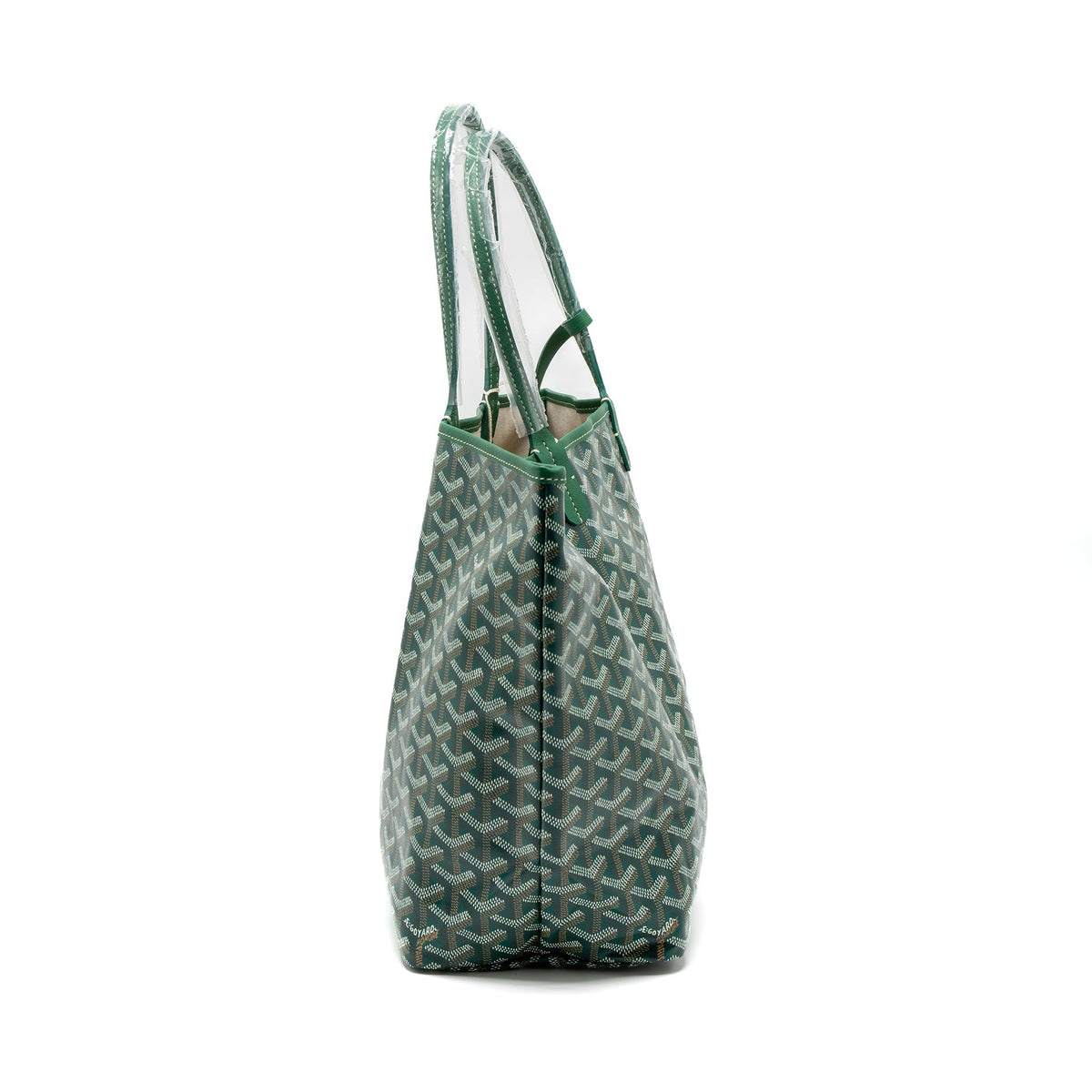 Goyard Saint Louis PM Tote Bag – Green Goyardine Canvas, Silver Hardware