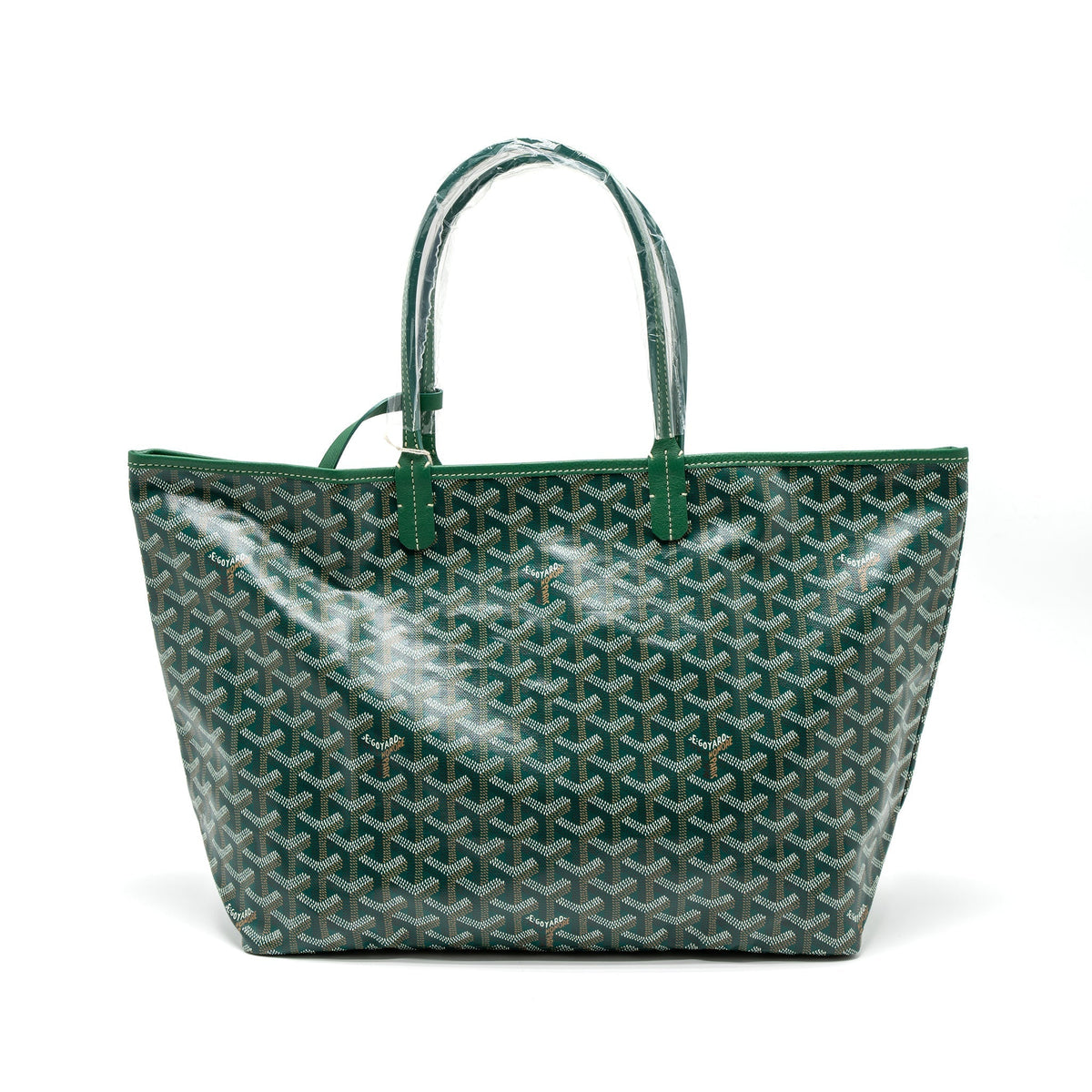 Goyard Saint Louis PM Tote Bag – Green Goyardine Canvas, Silver Hardware
