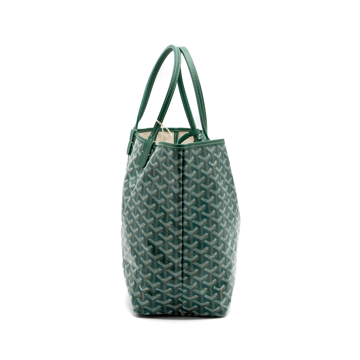 Goyard Saint Louis PM Tote Bag – Green Goyardine Canvas, Silver Hardware