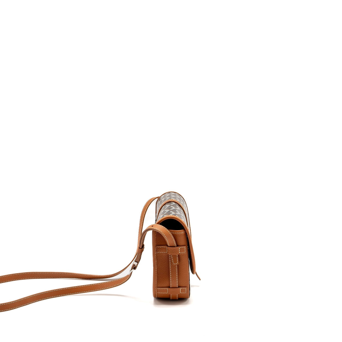 Goyard Belvedere PM Messenger Bag – Brown Goyardine Canvas & Leather, Silver Hardware
