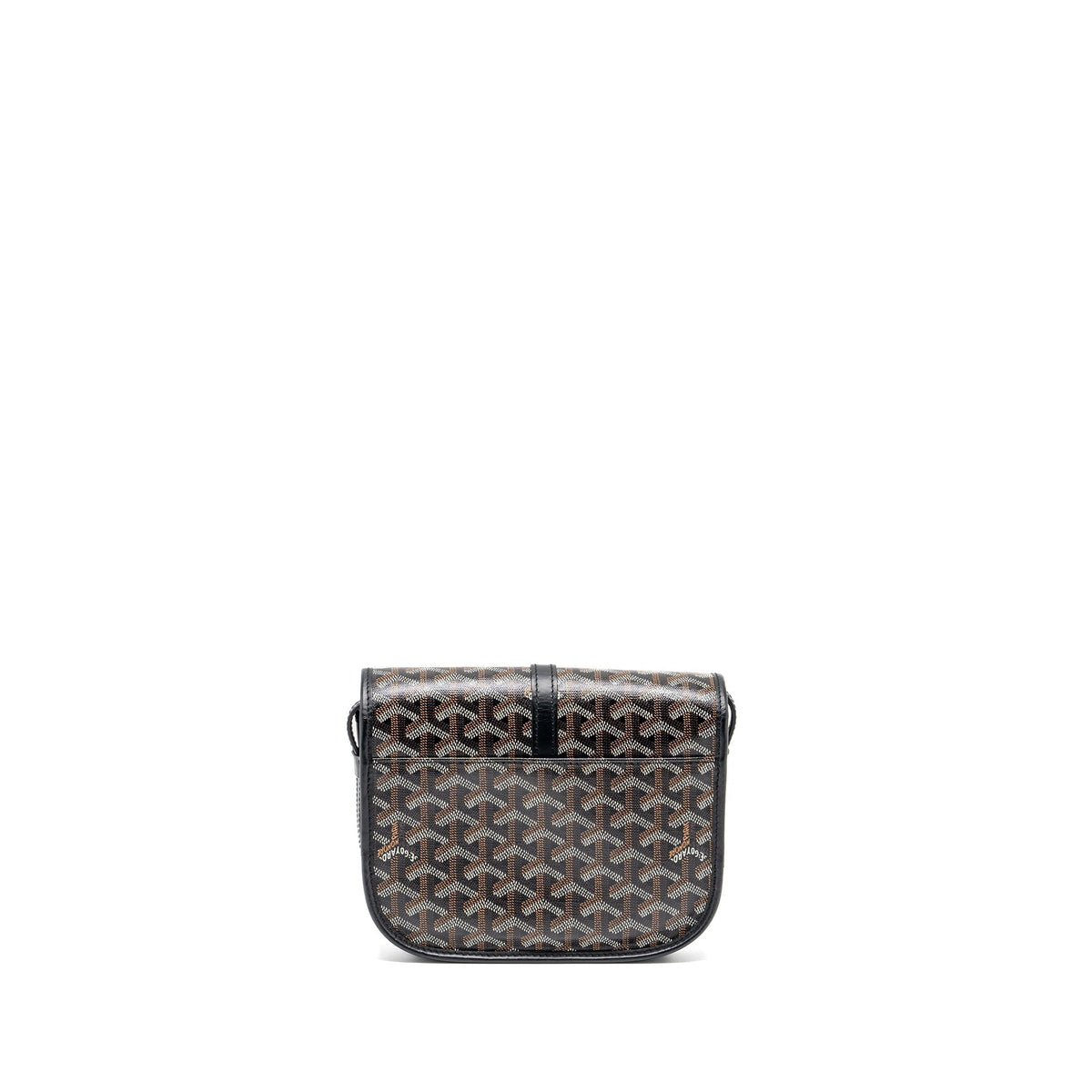 Goyard Belvedere PM Messenger Bag – Black Goyardine Canvas & Calfskin, Silver Hardware