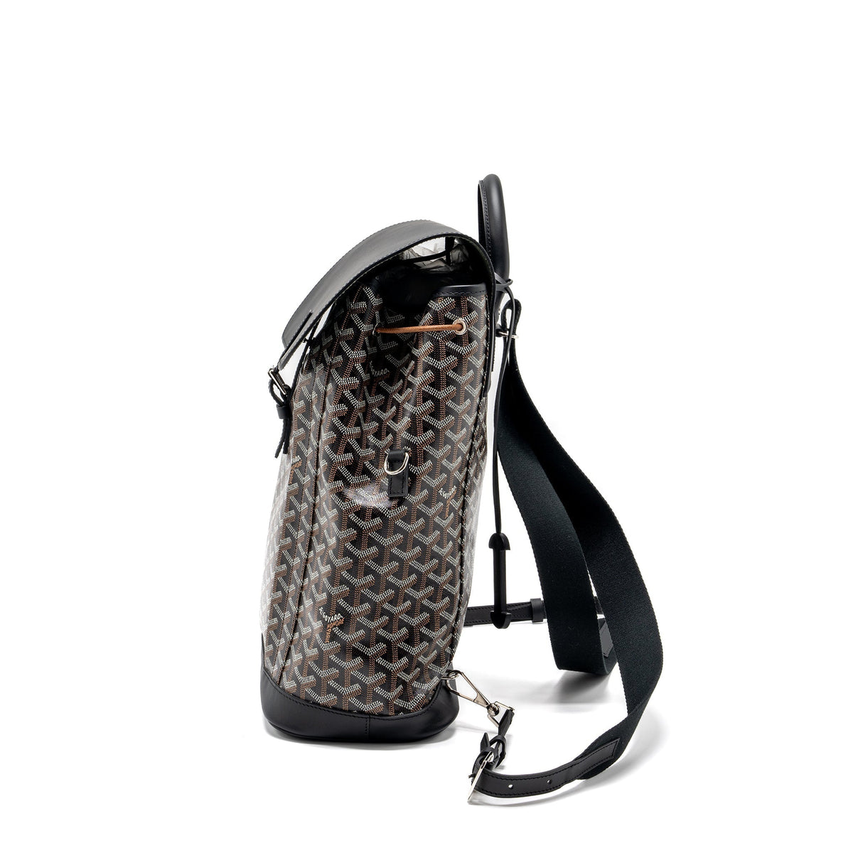 Goyard Alpin Backpack – Black Goyardine Canvas & Leather, Silver Hardware