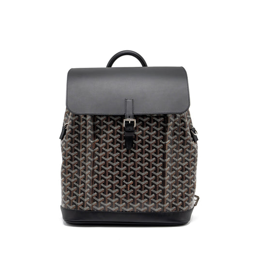 Goyard Alpin Backpack – Black Goyardine Canvas & Leather, Silver Hardware