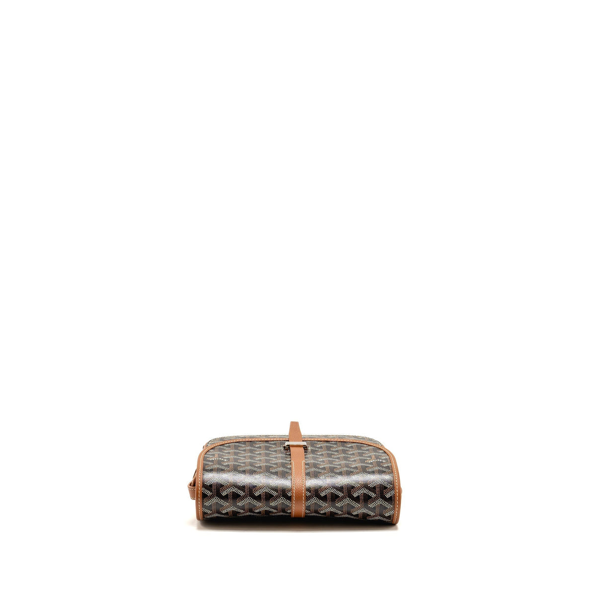 Goyard Belvedere PM Messenger Bag – Tan Goyardine Canvas & Calfskin, Silver Hardware