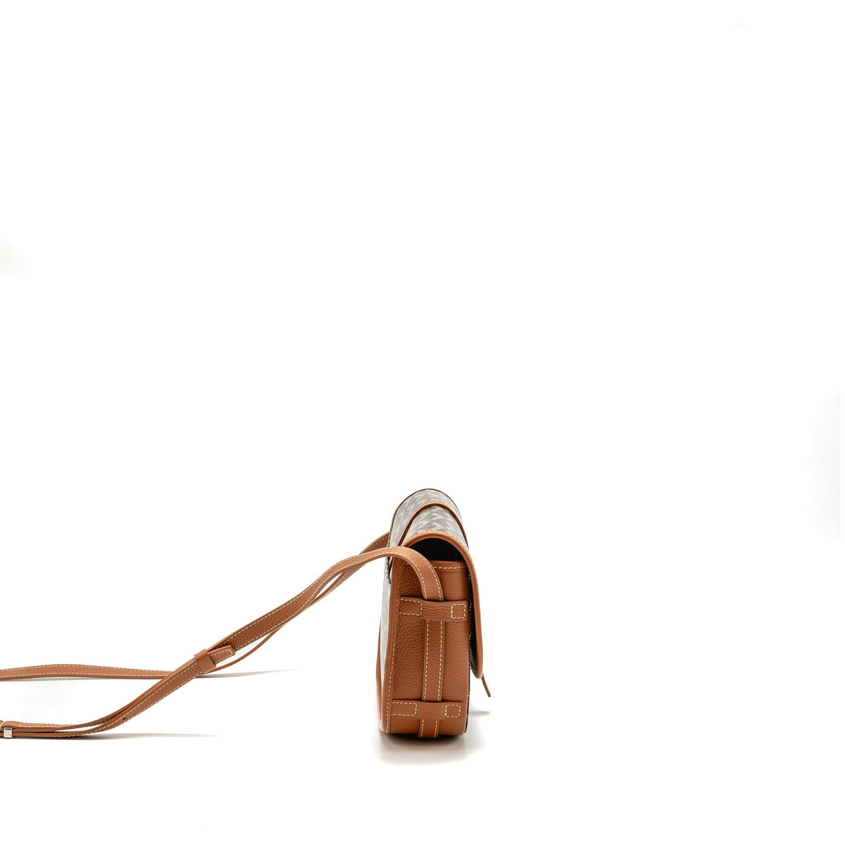 Goyard Belvedere PM Messenger Bag – Tan Goyardine Canvas & Calfskin, Silver Hardware