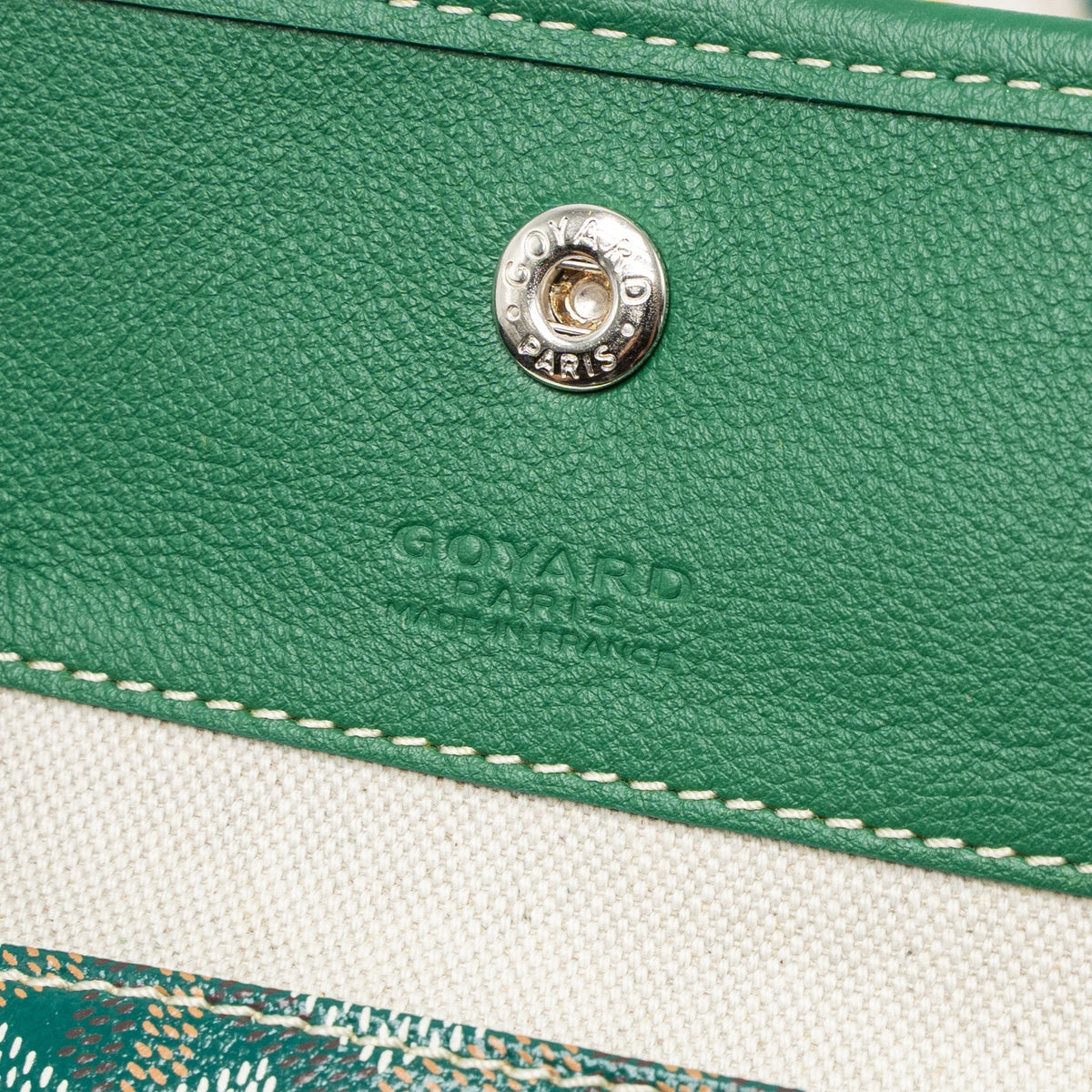Goyard Saint Louis PM Tote Bag – Green Goyardine Canvas, Silver Hardware