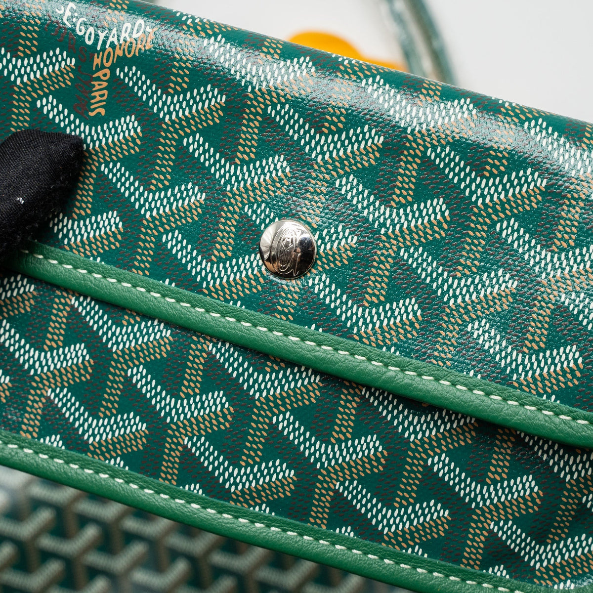 Goyard Saint Louis PM Tote Bag – Green Goyardine Canvas, Silver Hardware