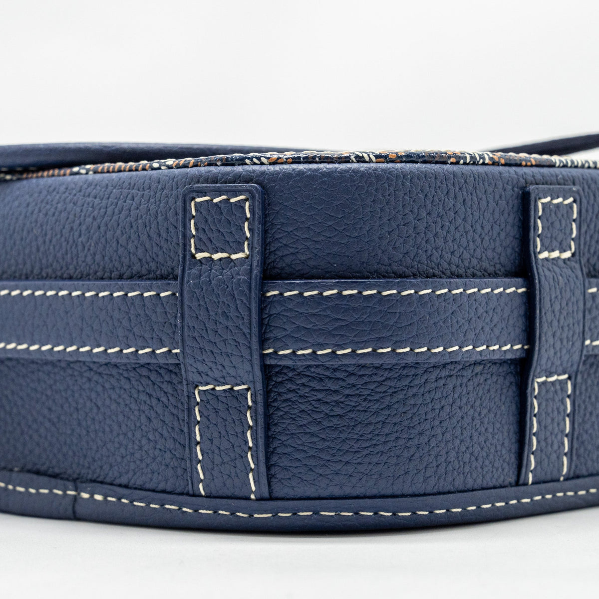 Goyard Belvedere PM Messenger Bag – Navy Goyardine Canvas & Calfskin, Silver Hardware