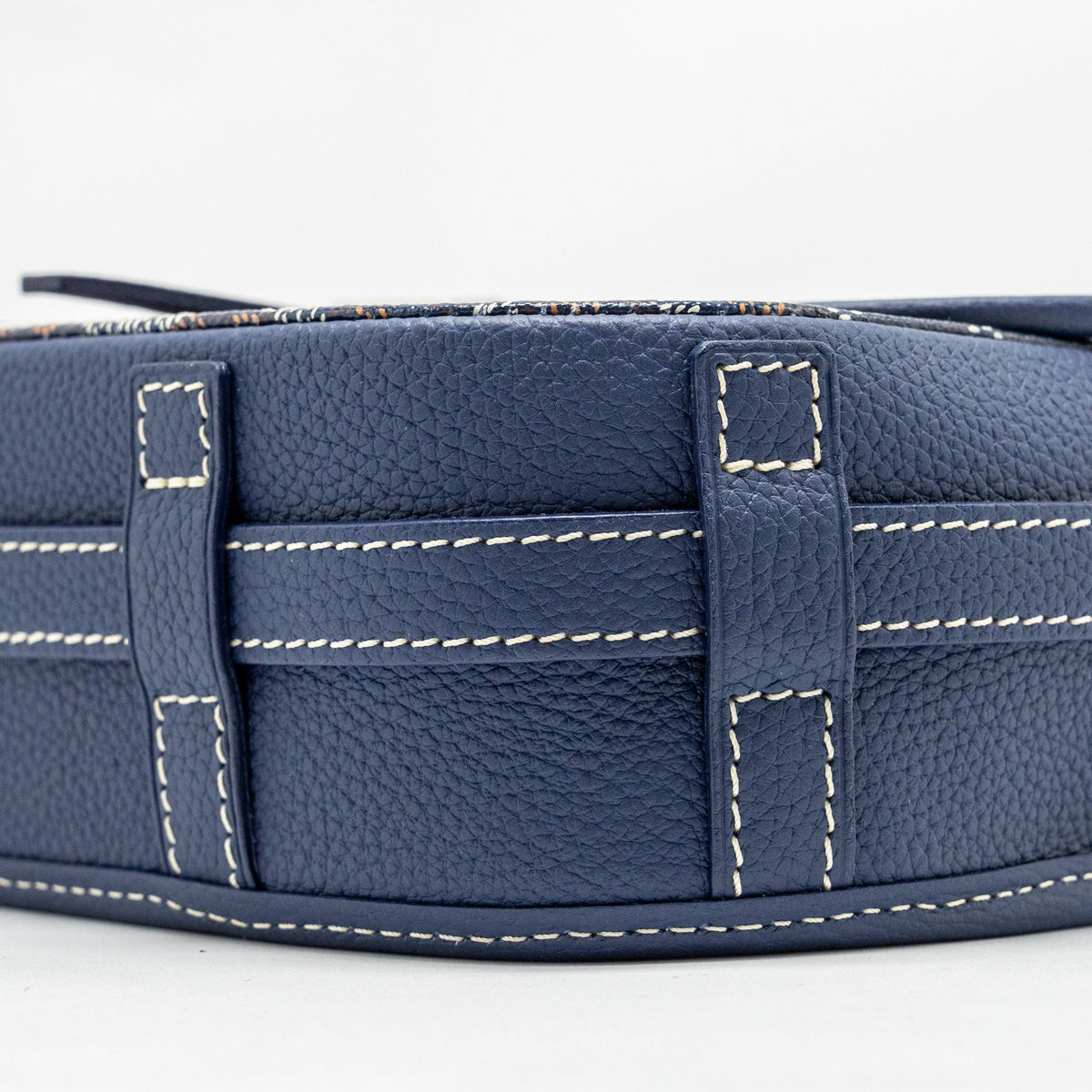 Goyard Belvedere PM Messenger Bag – Navy Goyardine Canvas & Calfskin, Silver Hardware