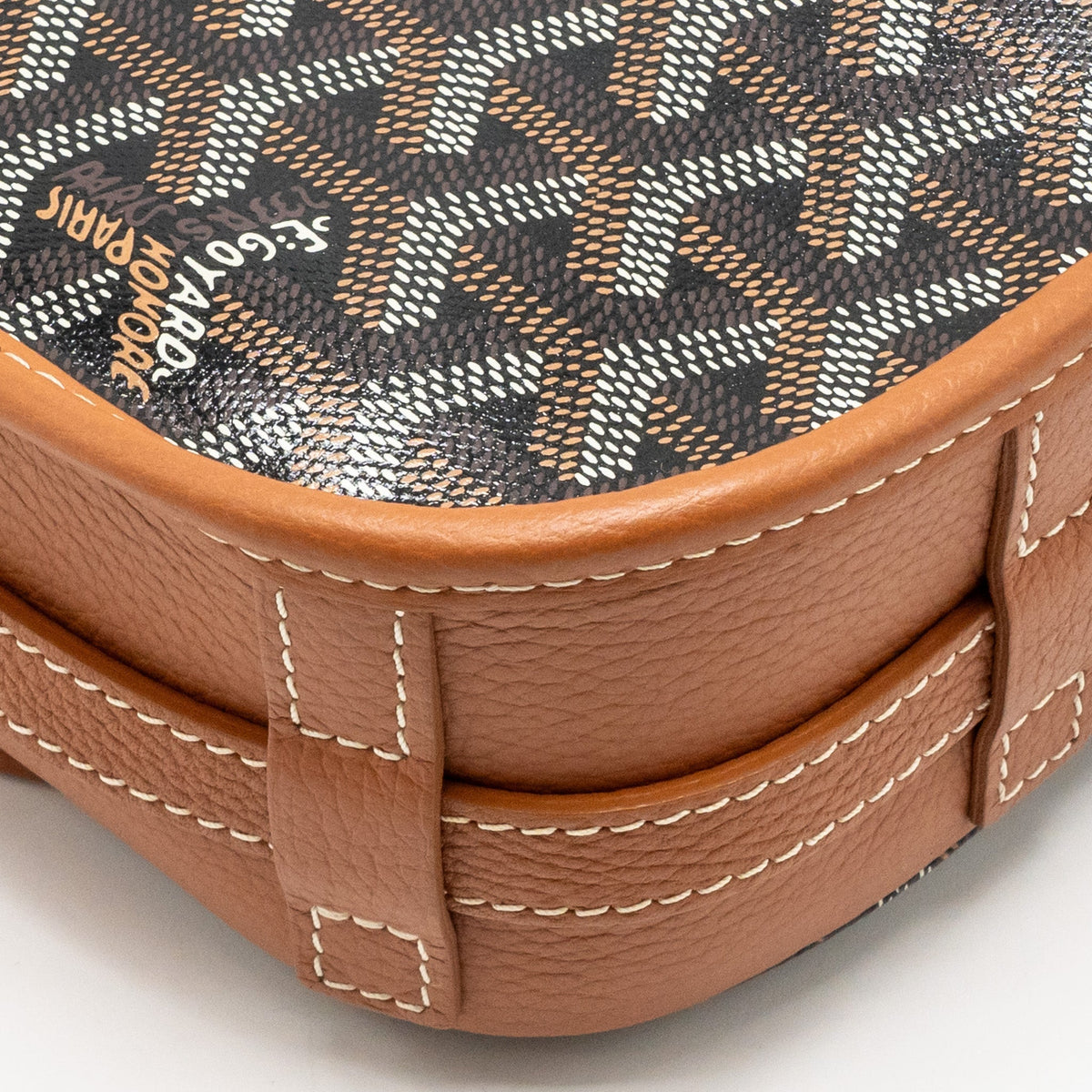 Goyard Belvedere PM Messenger Bag – Tan Goyardine Canvas & Calfskin, Silver Hardware
