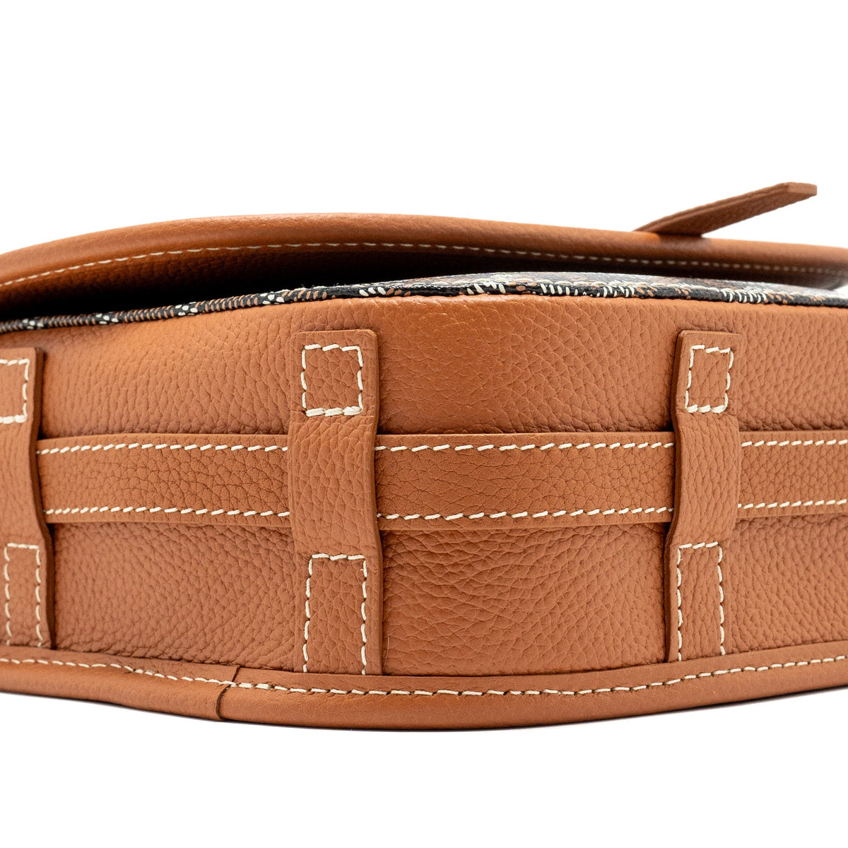 Goyard Belvedere PM Messenger Bag – Black & Tan Goyardine Canvas & Calfskin, Silver Hardware