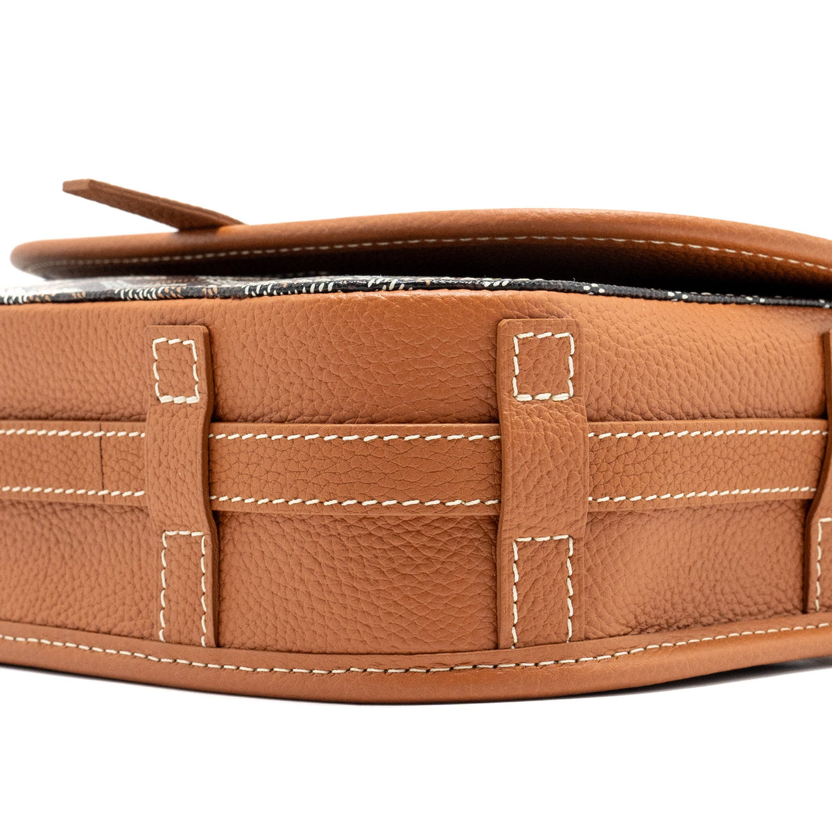 Goyard Belvedere PM Messenger Bag – Black & Tan Goyardine Canvas & Calfskin, Silver Hardware