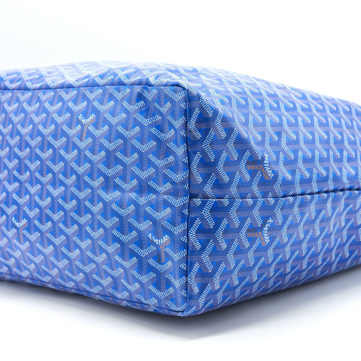 Goyard Saint Louis Tote GM – Blue & Multicolour Goyardine Canvas & Chevroches Calfskin