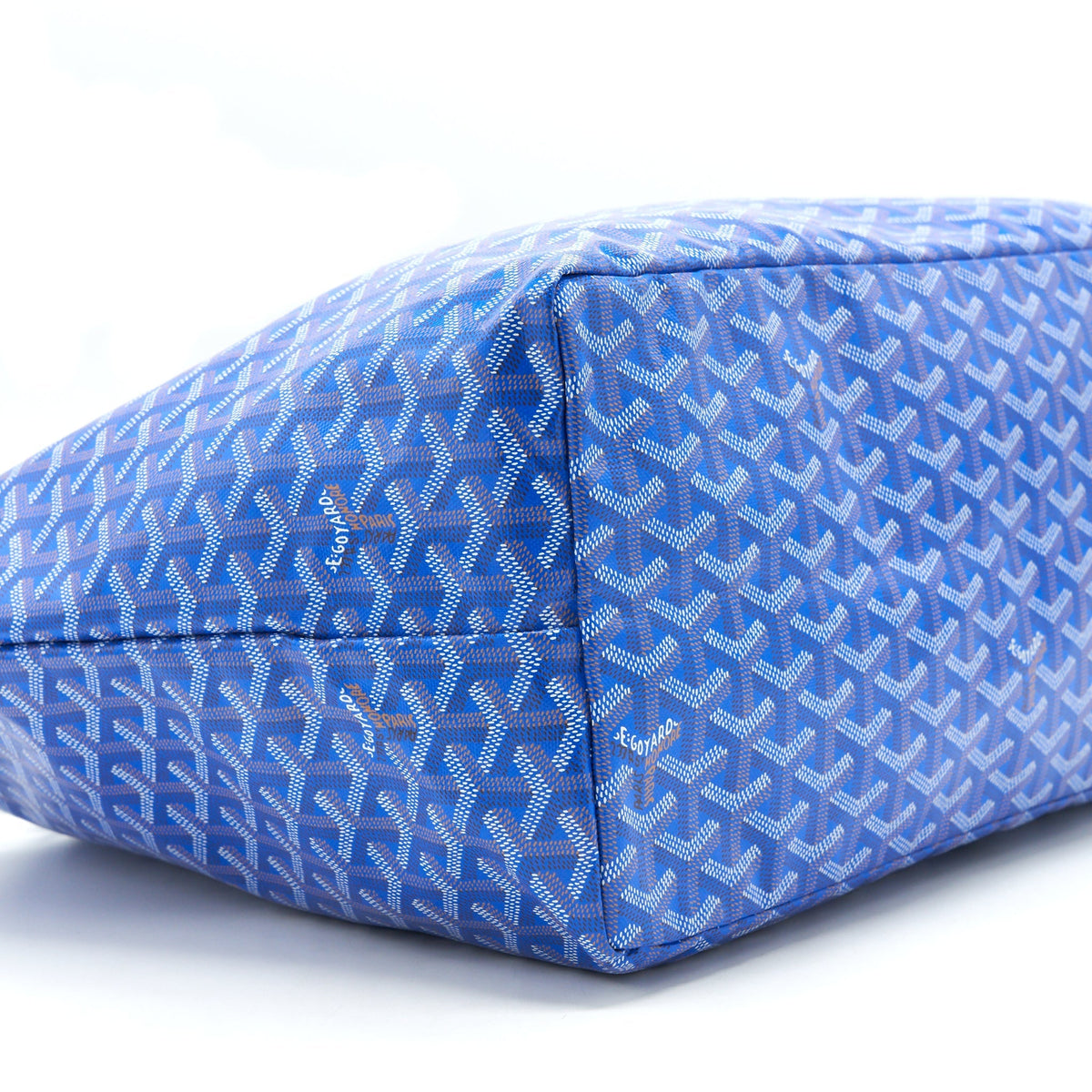 Goyard Saint Louis Tote GM – Blue & Multicolour Goyardine Canvas & Chevroches Calfskin
