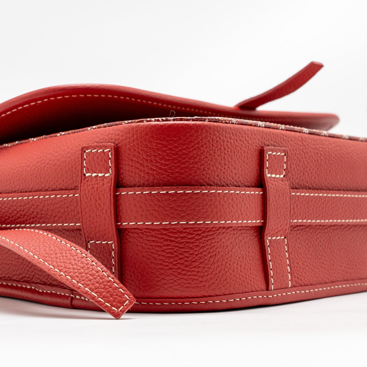 Goyard Belvedere MM Messenger Bag – Red Goyardine Canvas & Calfskin, Silver Hardware
