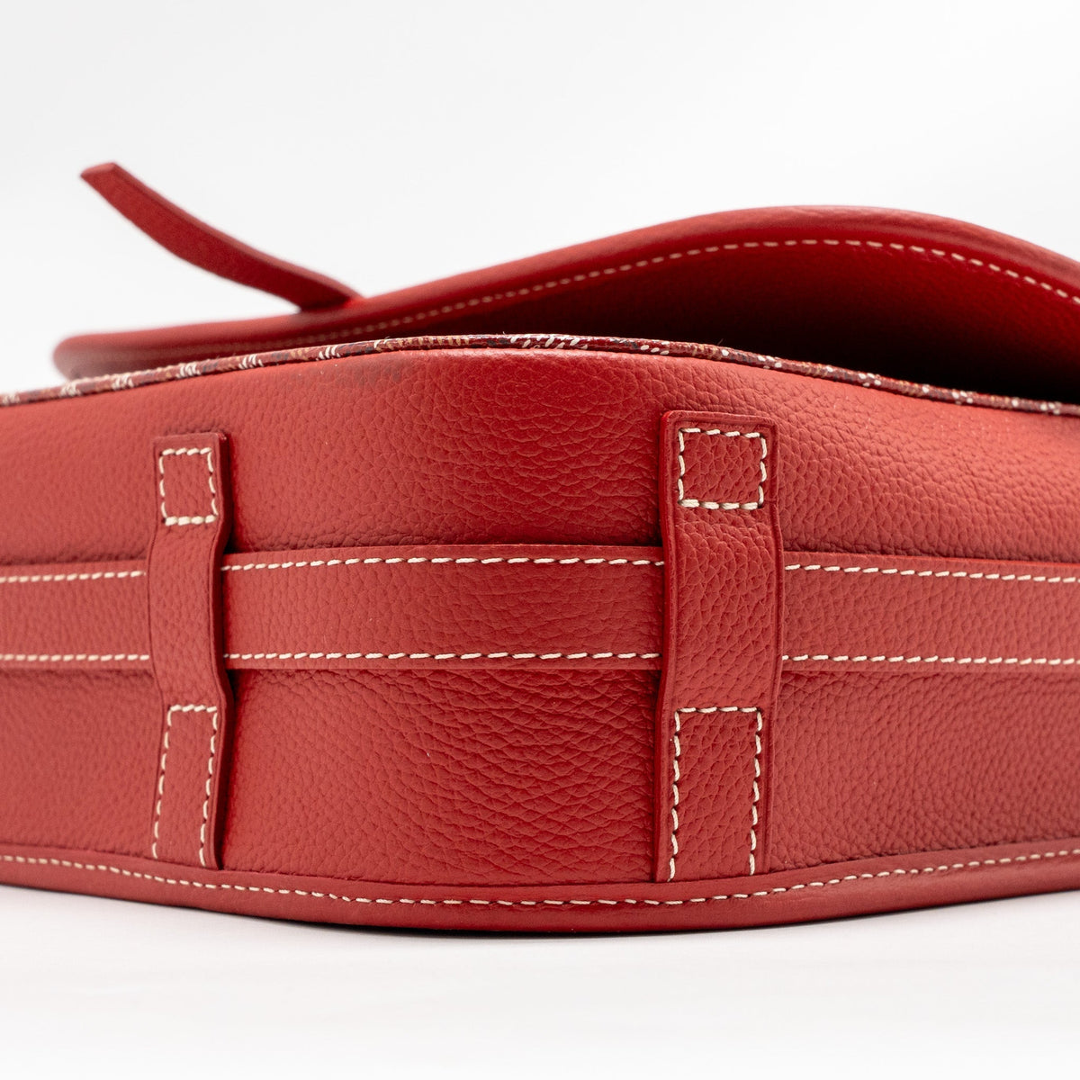 Goyard Belvedere MM Messenger Bag – Red Goyardine Canvas & Calfskin, Silver Hardware