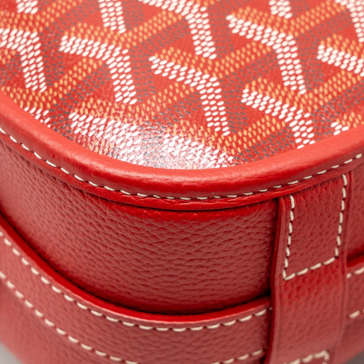 Goyard Belvedere MM Messenger Bag – Red Goyardine Canvas & Calfskin, Silver Hardware