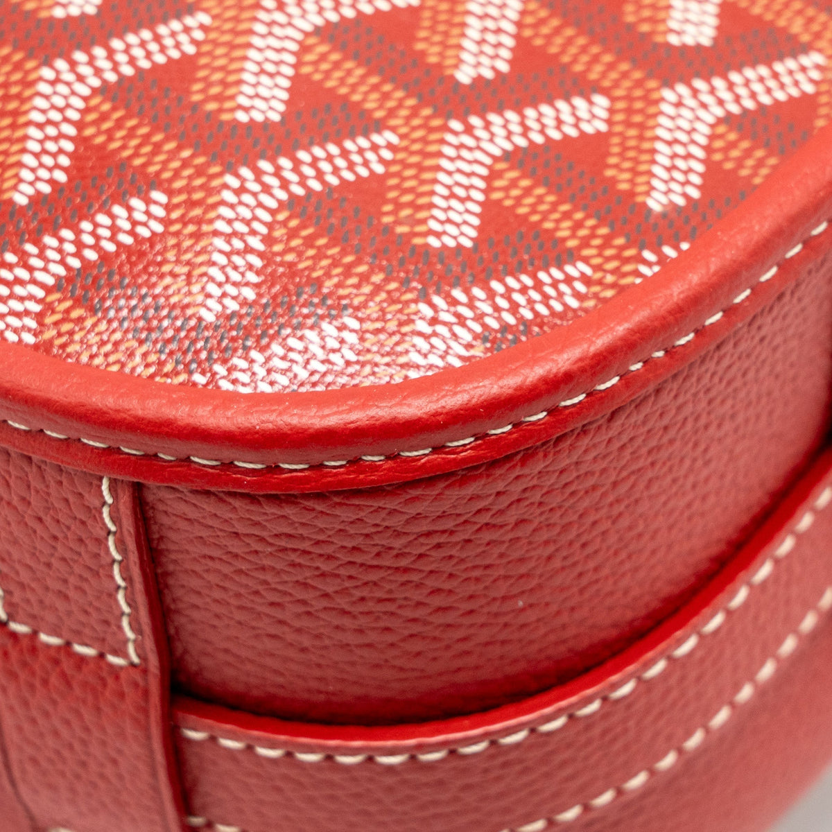 Goyard Belvedere MM Messenger Bag – Red Goyardine Canvas & Calfskin, Silver Hardware