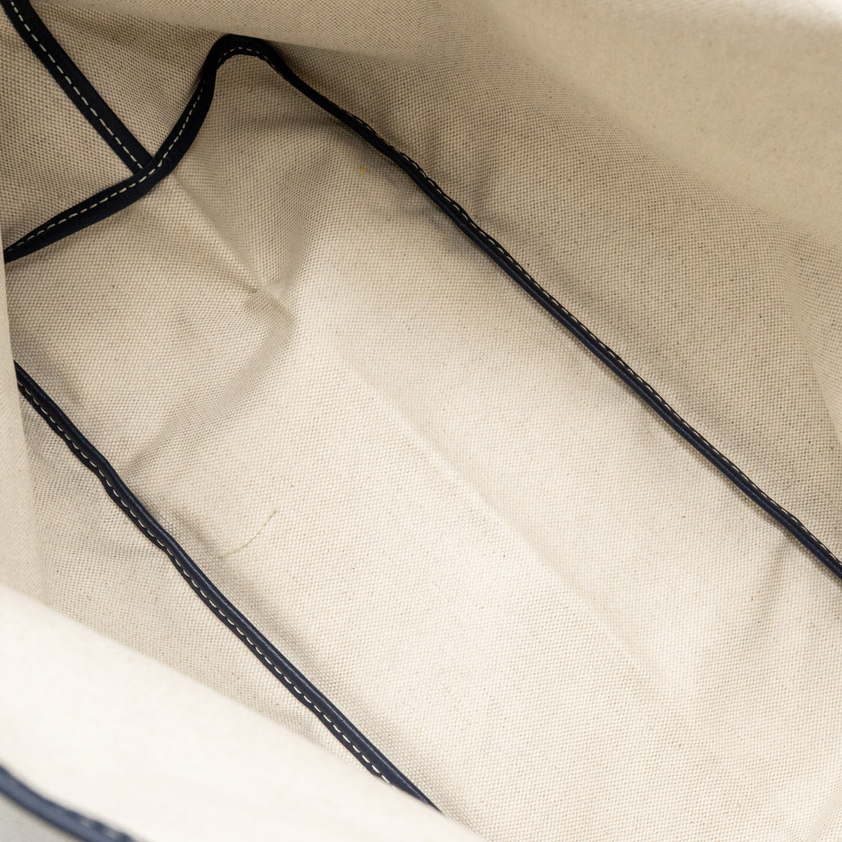 Goyard Saint Louis PM Tote Bag – Navy Blue Goyardine Canvas & Calfskin, Silver Hardware
