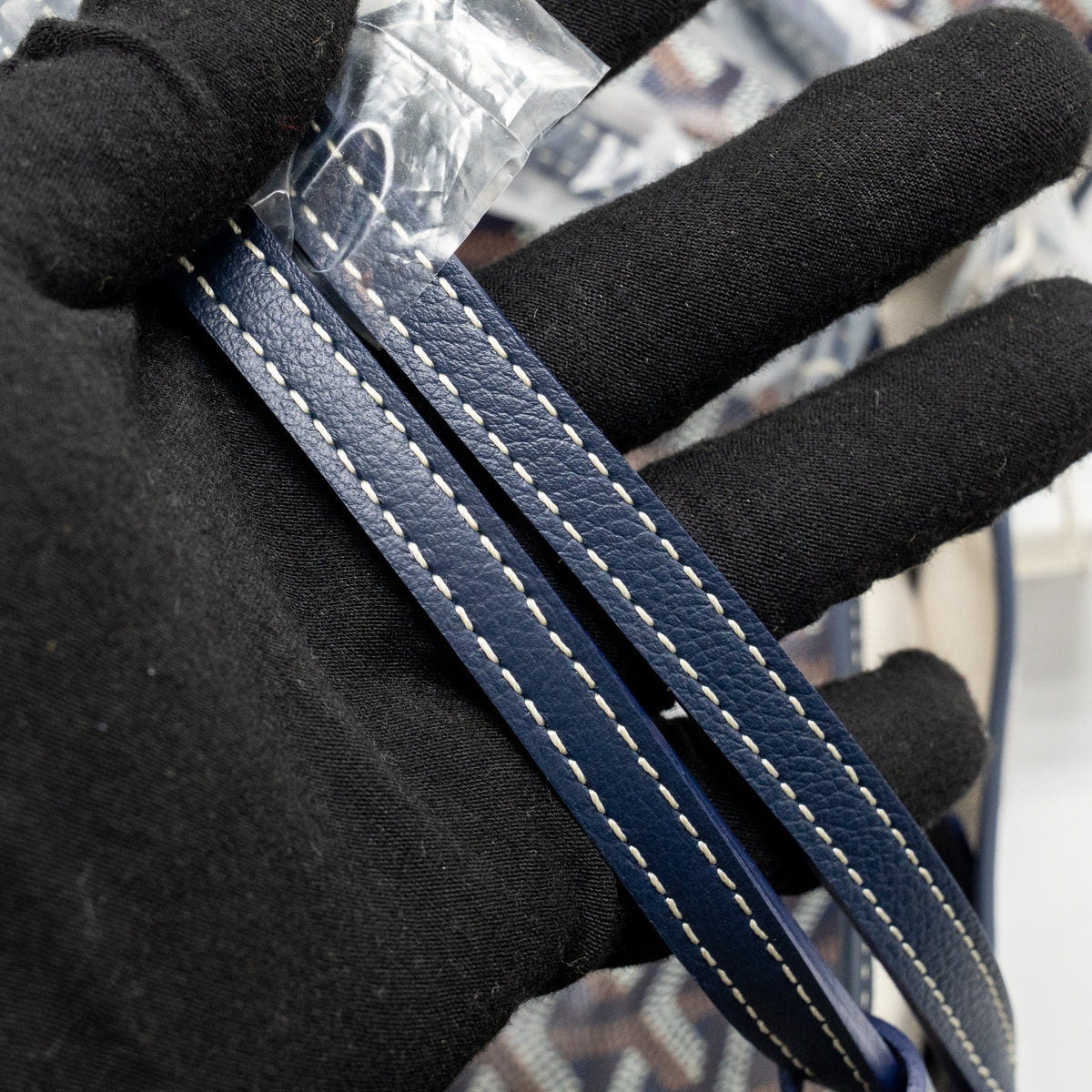 Goyard Saint Louis PM Tote Bag – Navy Blue Goyardine Canvas & Calfskin, Silver Hardware