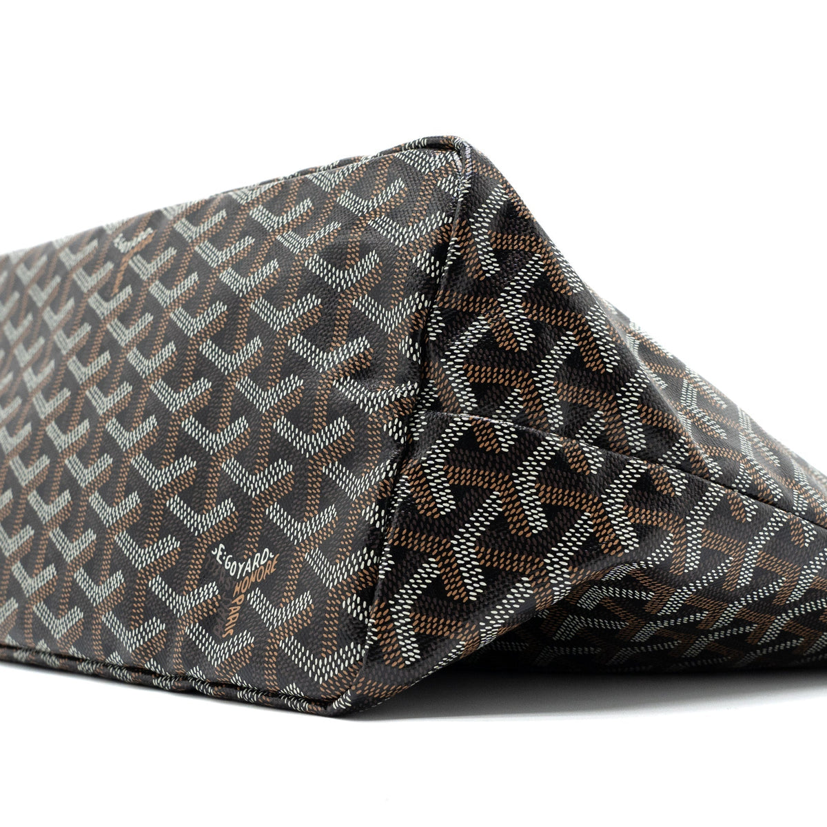Goyard Saint Louis PM Tote Bag – Black Multicolour Goyardine Canvas, Silver Hardware