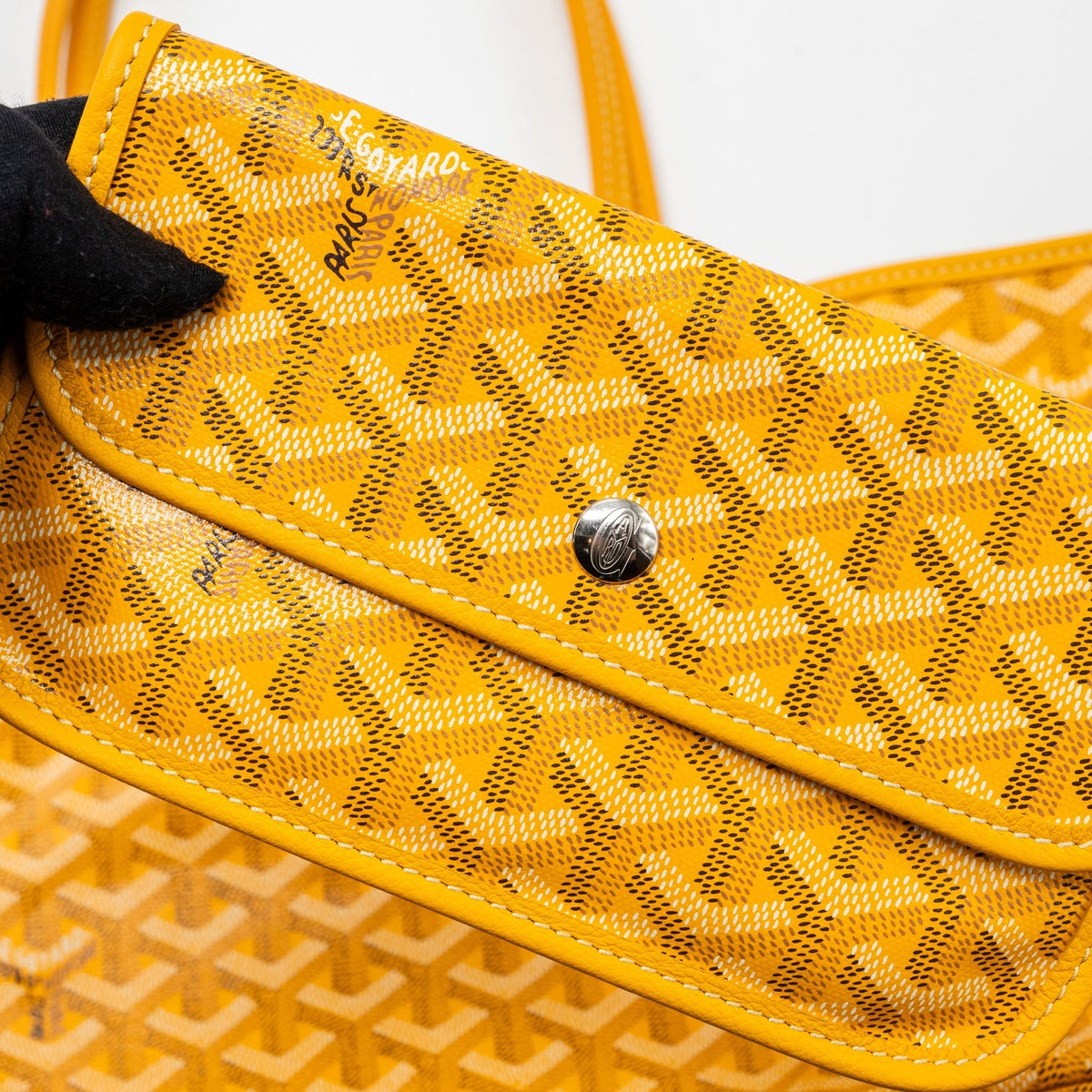 Goyard Saint Louis PM Tote Bag – Yellow Goyardine Canvas, Silver Hardware