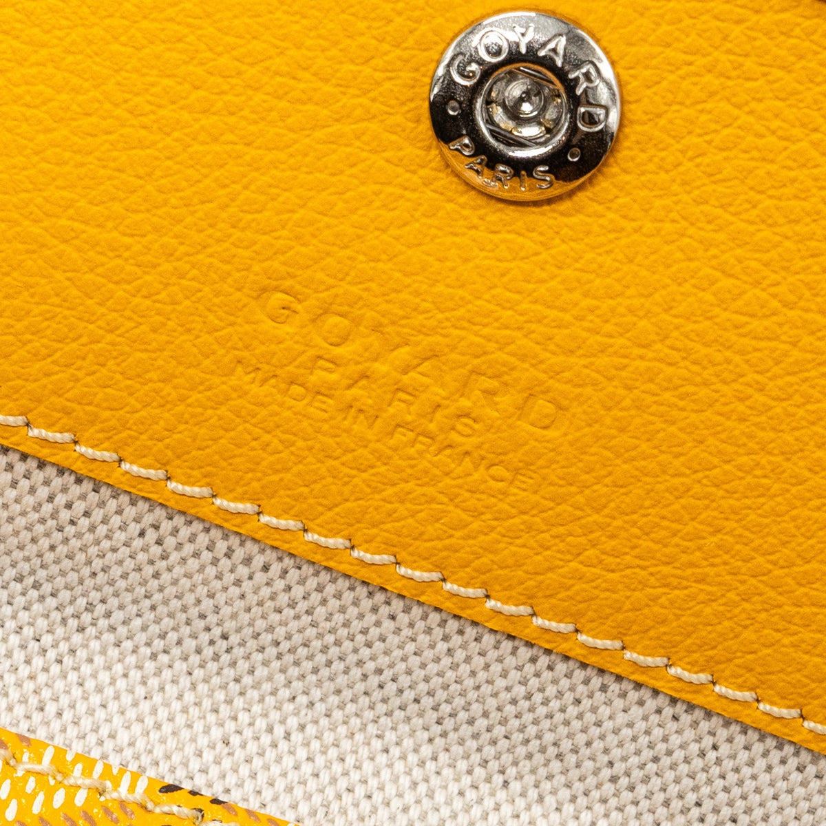 Goyard Saint Louis PM Tote Bag – Yellow Goyardine Canvas, Silver Hardware