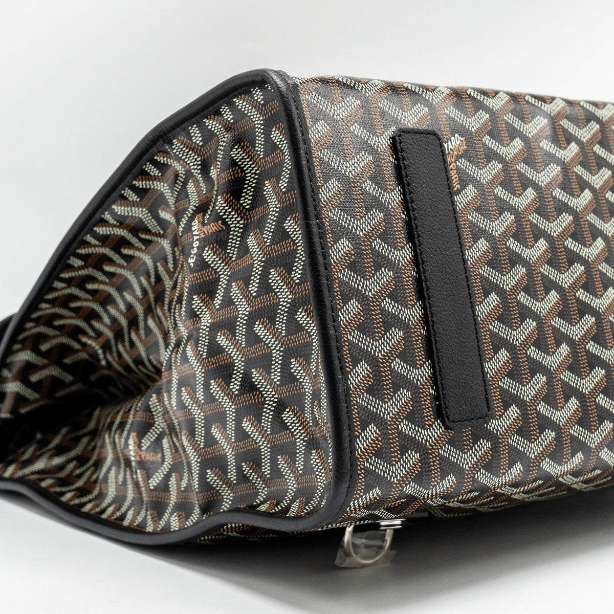 Goyard Saint Léger Backpack – Black Goyardine Canvas & Leather, Silver Hardware