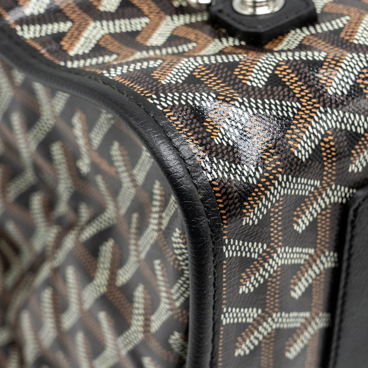 Goyard Saint Léger Backpack – Black Goyardine Canvas & Leather, Silver Hardware