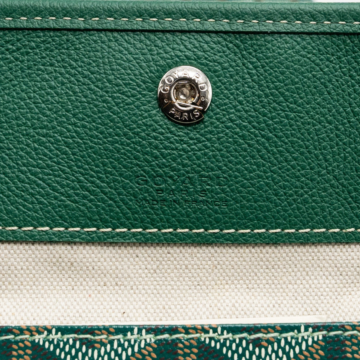 Goyard Saint Louis PM Tote Bag – Green Goyardine Canvas, Silver Hardware