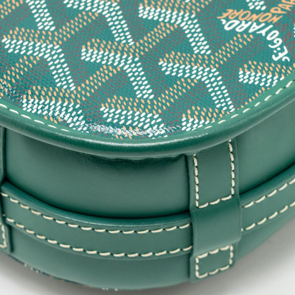 Goyard Belvedere PM Messenger Bag – Green Goyardine Canvas, Silver Hardware