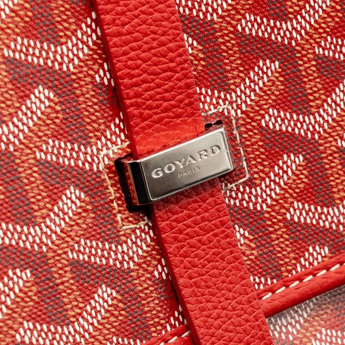 Goyard Belvedere MM Messenger Bag – Red Goyardine Canvas & Calfskin, Silver Hardware