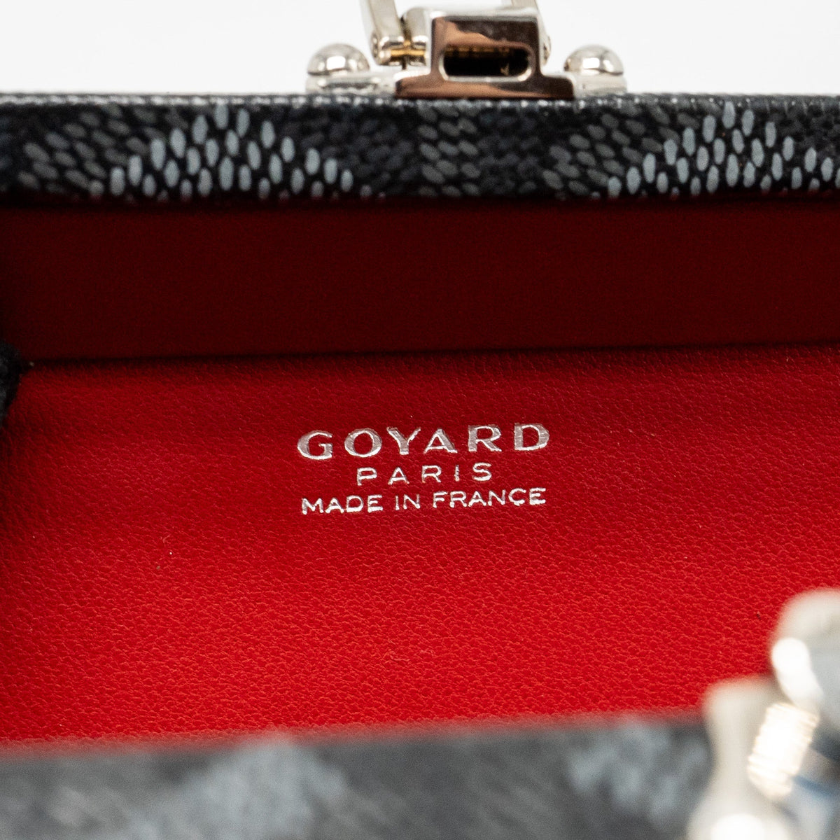 Goyard Minaüdière Trunk Bag – Black Goyardine Canvas, Silver Hardware