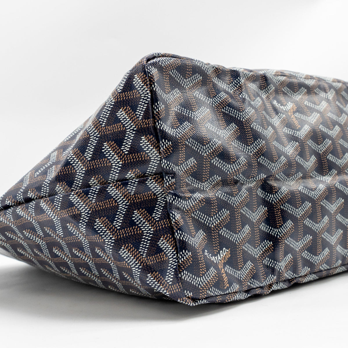 Goyard Saint Louis PM Tote Bag – Navy Blue Goyardine Canvas & Calfskin, Silver Hardware