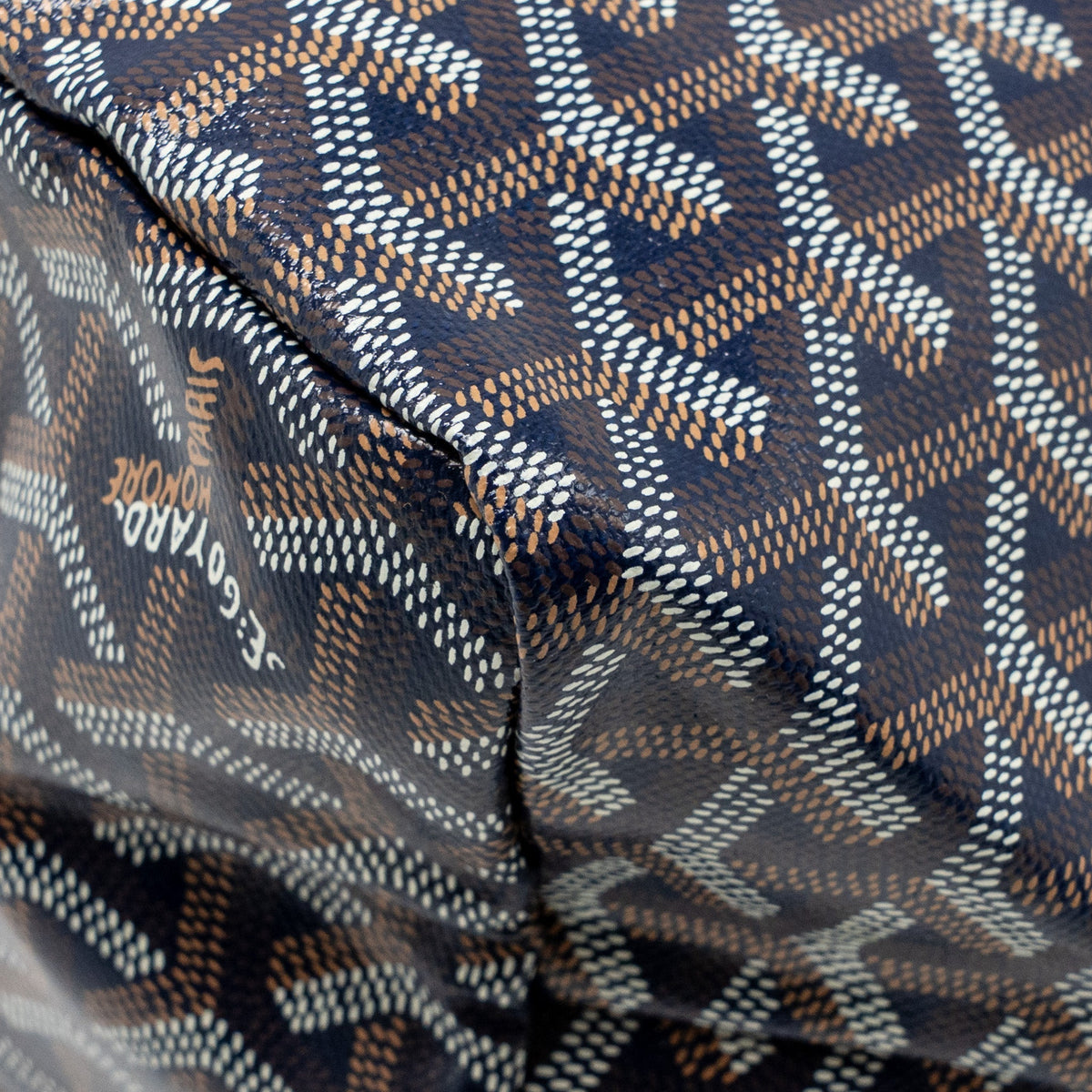 Goyard Saint Louis PM Tote Bag – Navy Blue Goyardine Canvas & Calfskin, Silver Hardware