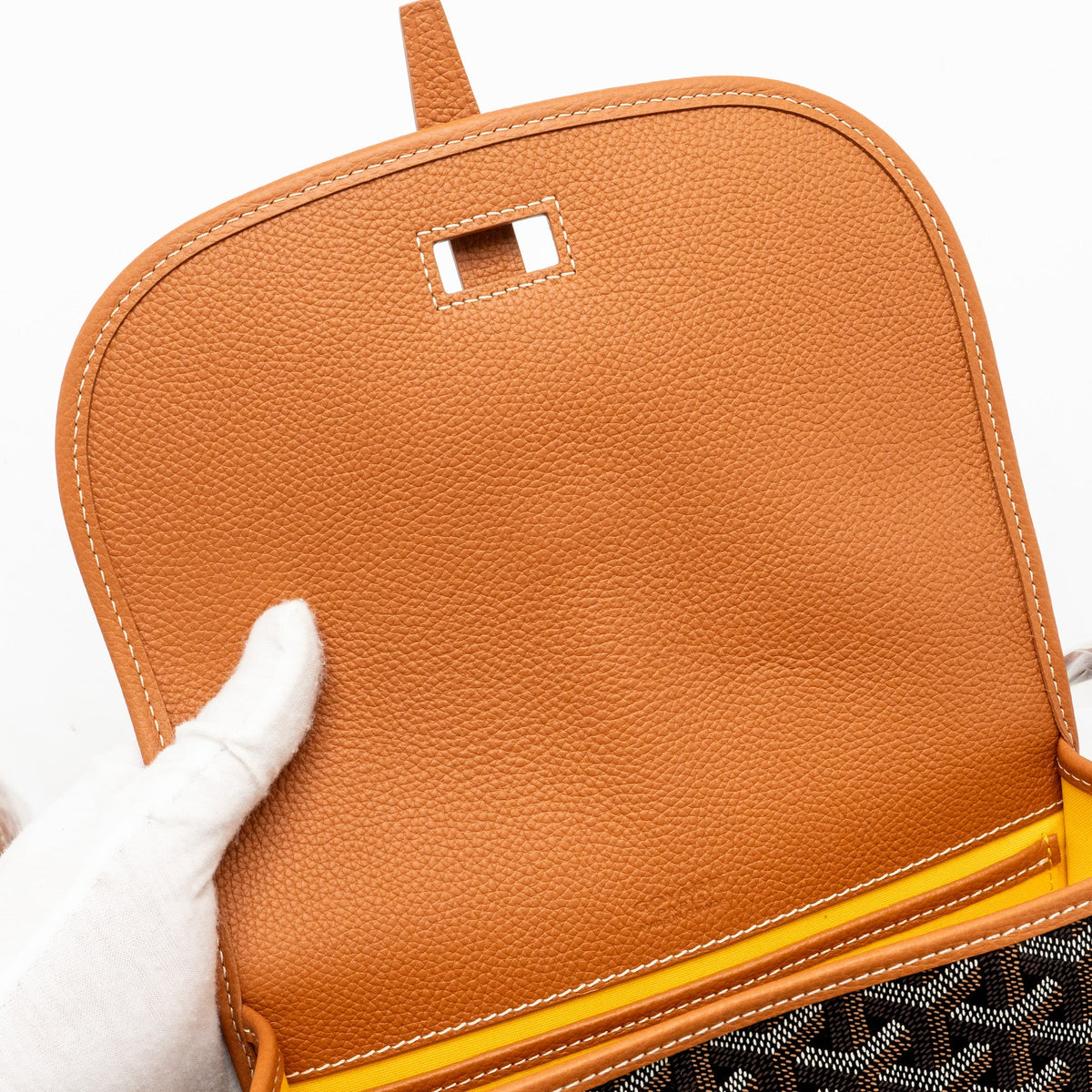 Goyard Belvedere PM Messenger Bag – Black & Tan Goyardine Canvas & Calfskin, Silver Hardware