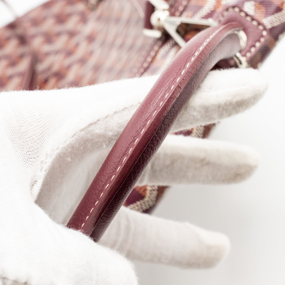 Goyard Saint Léger Backpack – Burgundy Goyardine Canvas, Silver Hardware