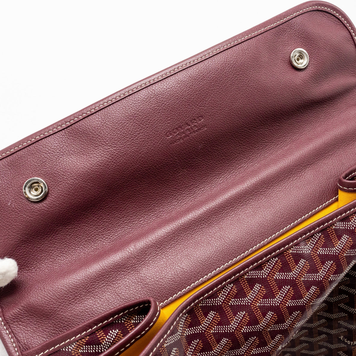 Goyard Saint Léger Backpack – Burgundy Goyardine Canvas, Silver Hardware
