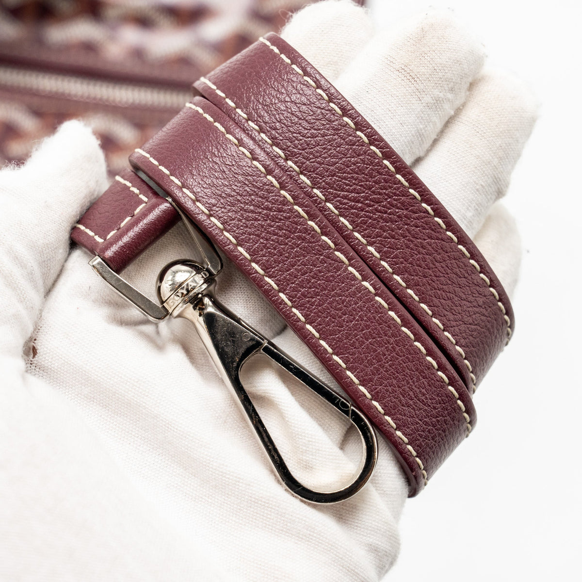 Goyard Saint Léger Backpack – Burgundy Goyardine Canvas, Silver Hardware
