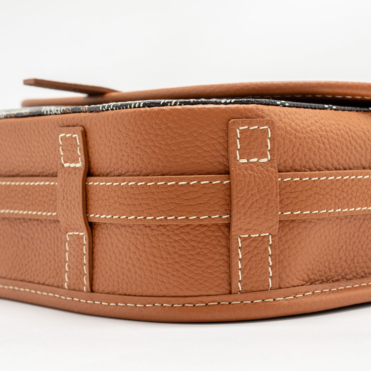 Goyard Belvedere PM Messenger Bag – Black & Tan Goyardine Canvas & Calfskin, Silver Hardware