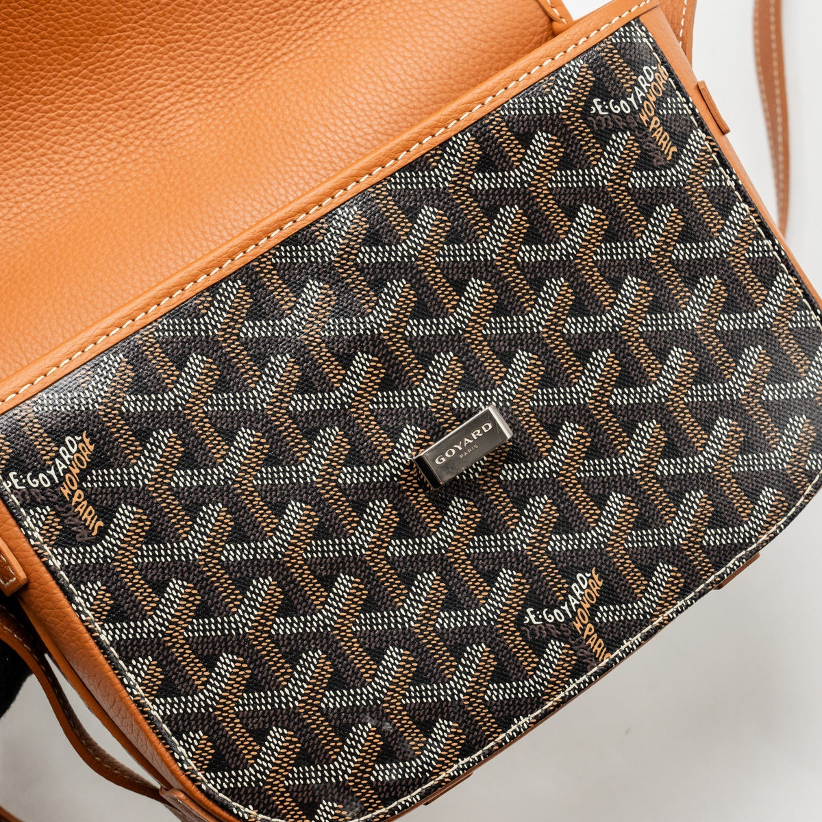 Goyard Belvedere PM Messenger Bag – Tan Goyardine Canvas & Calfskin, Silver Hardware