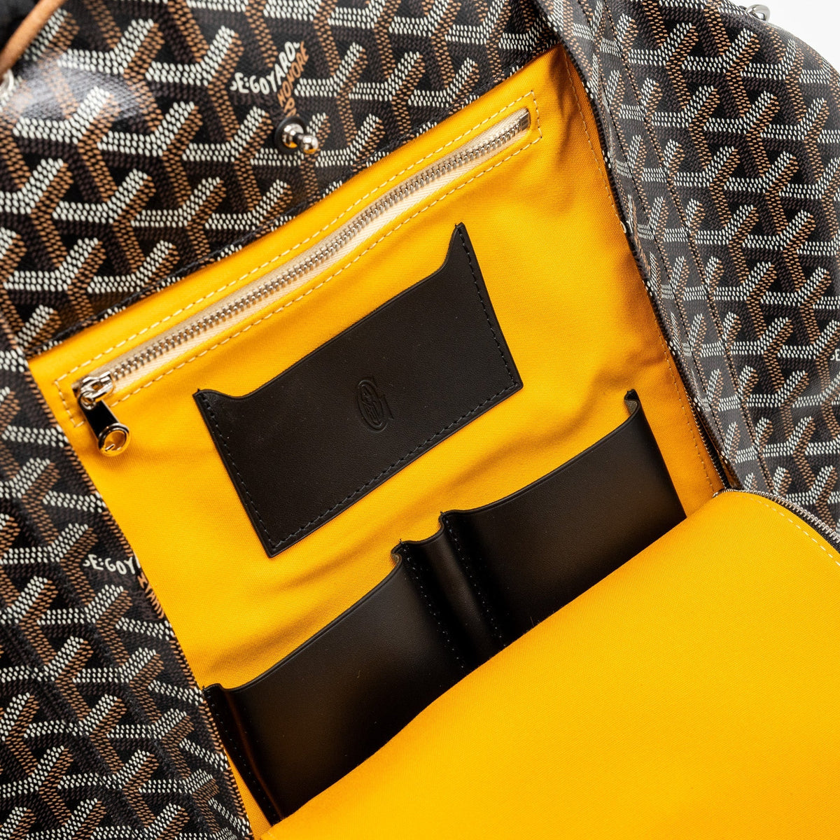 Goyard Alpin Backpack – Black Goyardine Canvas & Leather, Silver Hardware