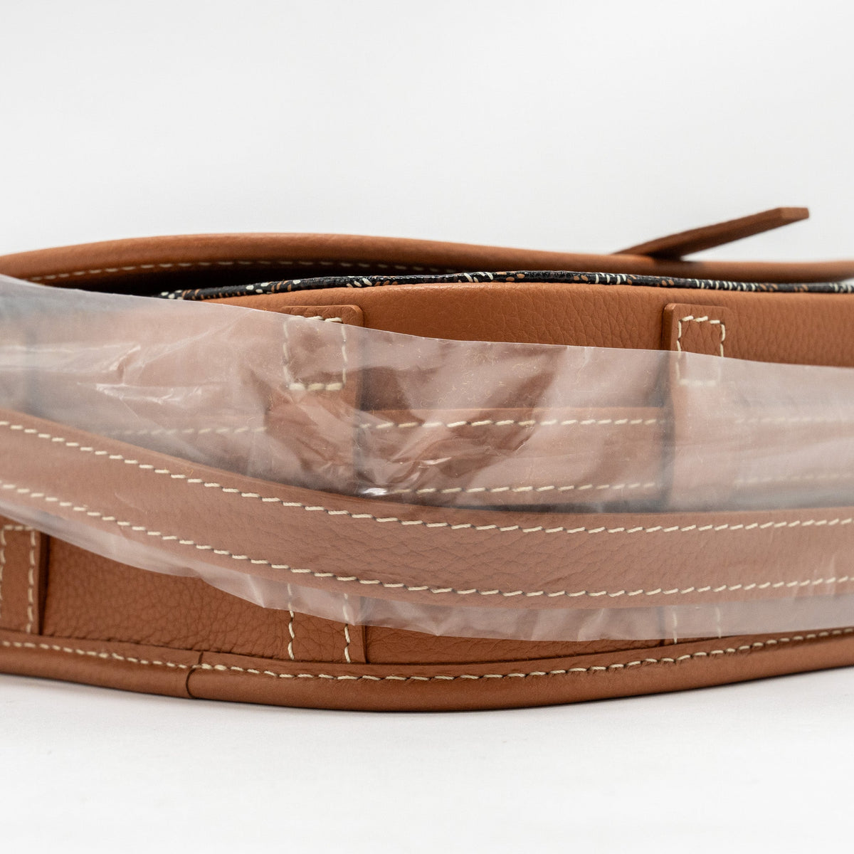 Goyard Belvedere PM Messenger Bag – Black & Tan Goyardine Canvas & Calfskin, Silver Hardware