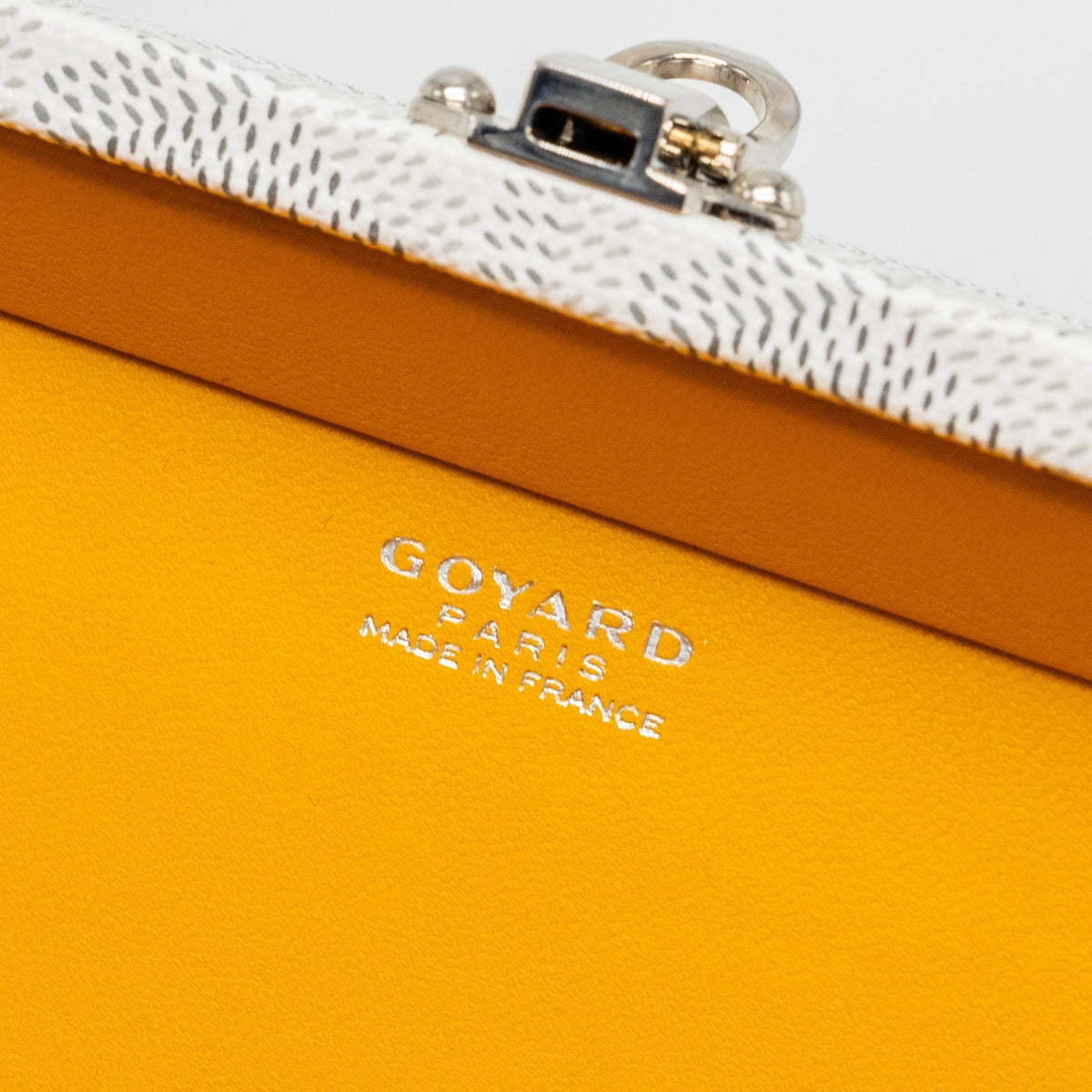 Goyard Minaüdière Trunk Bag – White Goyardine Canvas & Leather, Silver Hardware