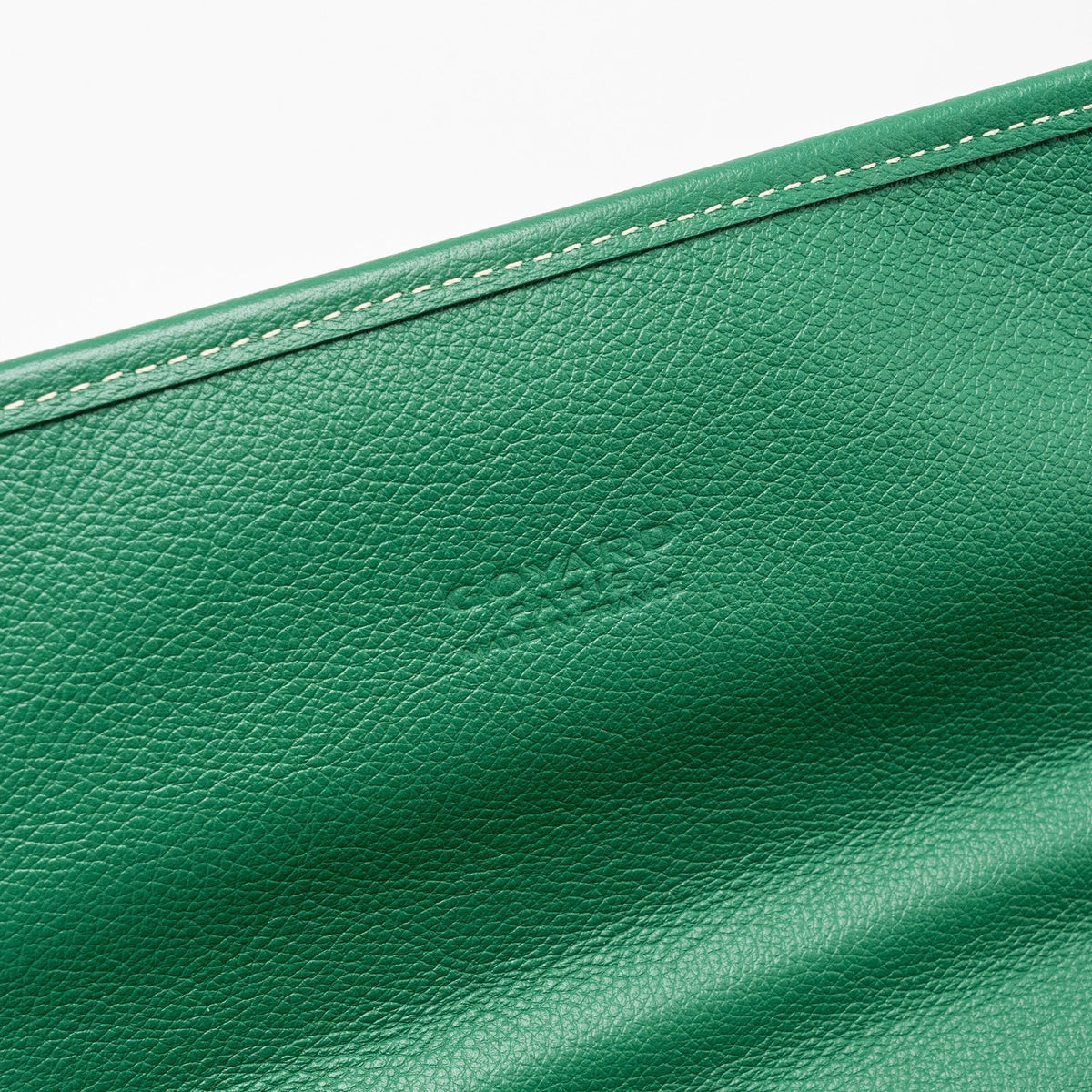 Goyard Saint Léger Backpack – Green Canvas with Bulldog Print, Silver Hardware