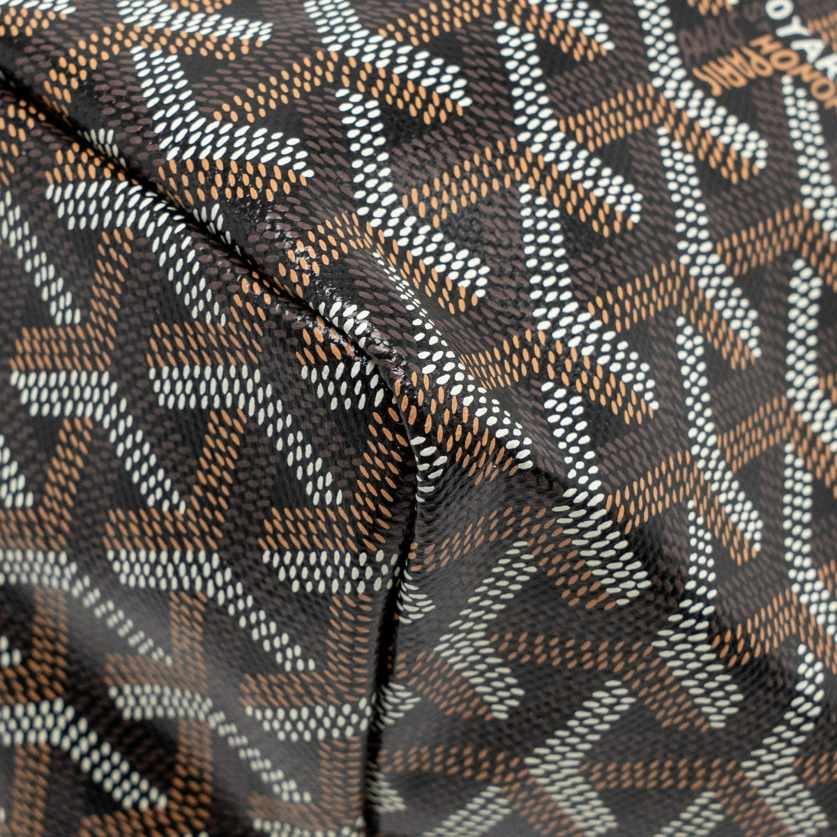Goyard Saint Louis Tote GM – Black & Brown Goyardine Canvas, Silver Hardware